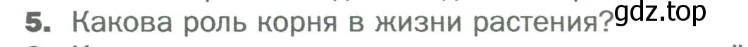 Условие номер 5 (страница 58) гдз по биологии 6 класс Пономарева, Корнилова, учебник