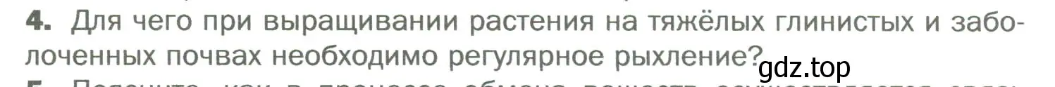 Условие номер 4 (страница 101) гдз по биологии 6 класс Пономарева, Корнилова, учебник