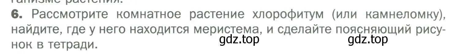 Условие номер 6 (страница 170) гдз по биологии 6 класс Пономарева, Корнилова, учебник