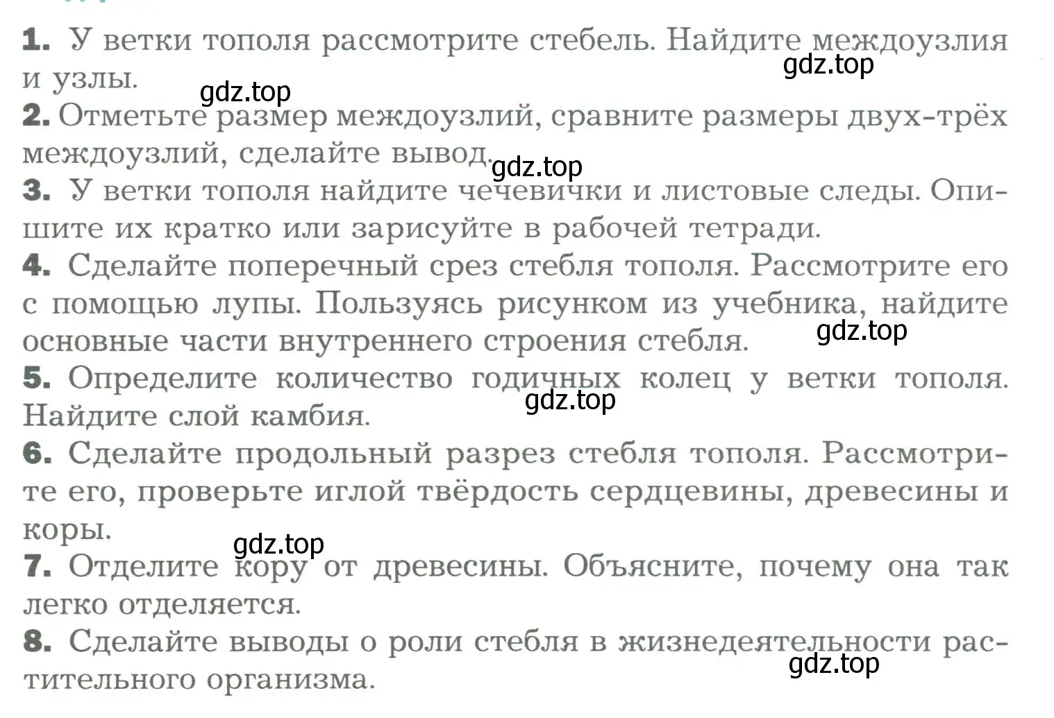 Условие  Лабораторная работа 10 (страница 110) гдз по биологии 6 класс Пономарева, Корнилова, учебник