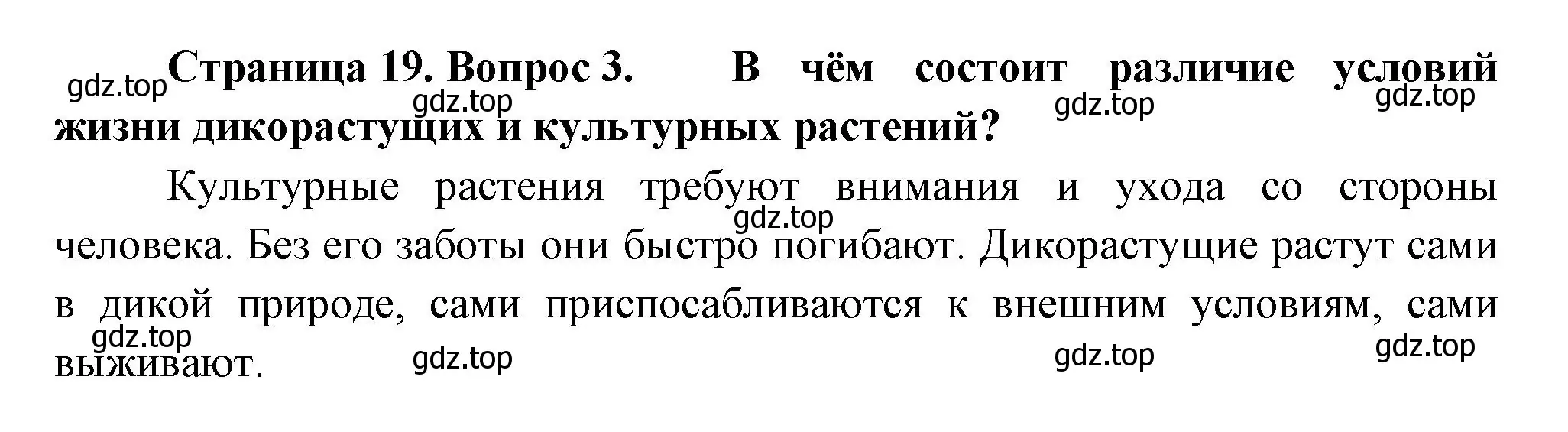 Решение номер 3 (страница 19) гдз по биологии 6 класс Пономарева, Корнилова, учебник