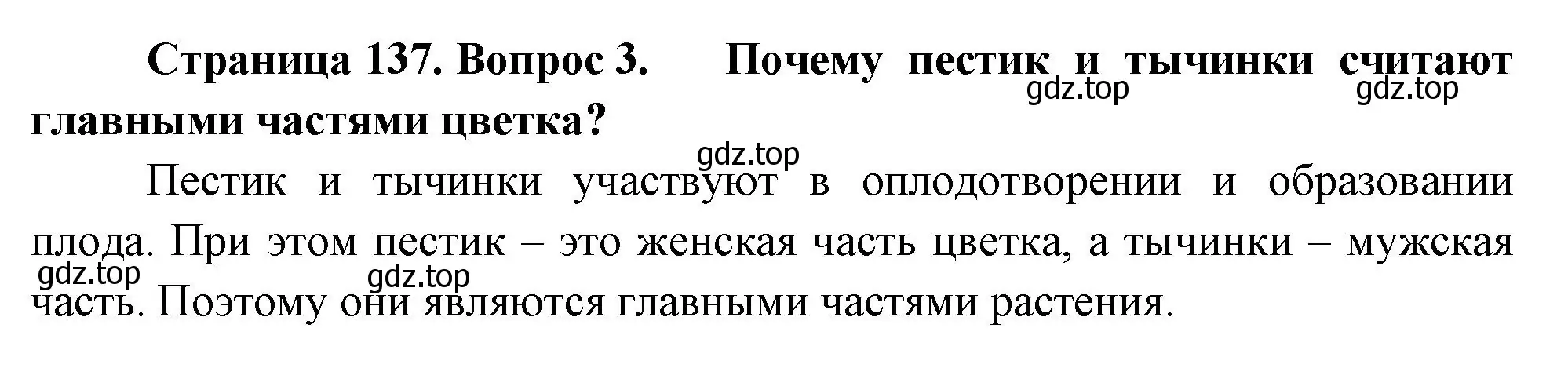 Решение номер 3 (страница 137) гдз по биологии 6 класс Пономарева, Корнилова, учебник