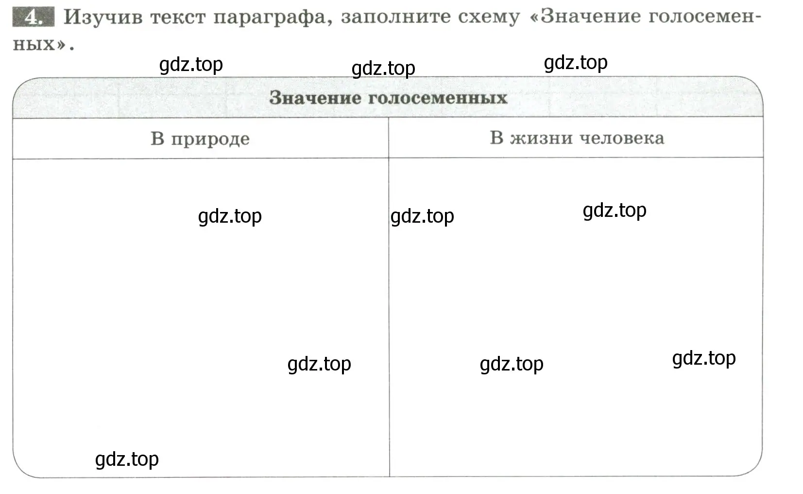 Условие номер 4 (страница 29) гдз по биологии 7 класс Пасечник, Суматохин, рабочая тетрадь