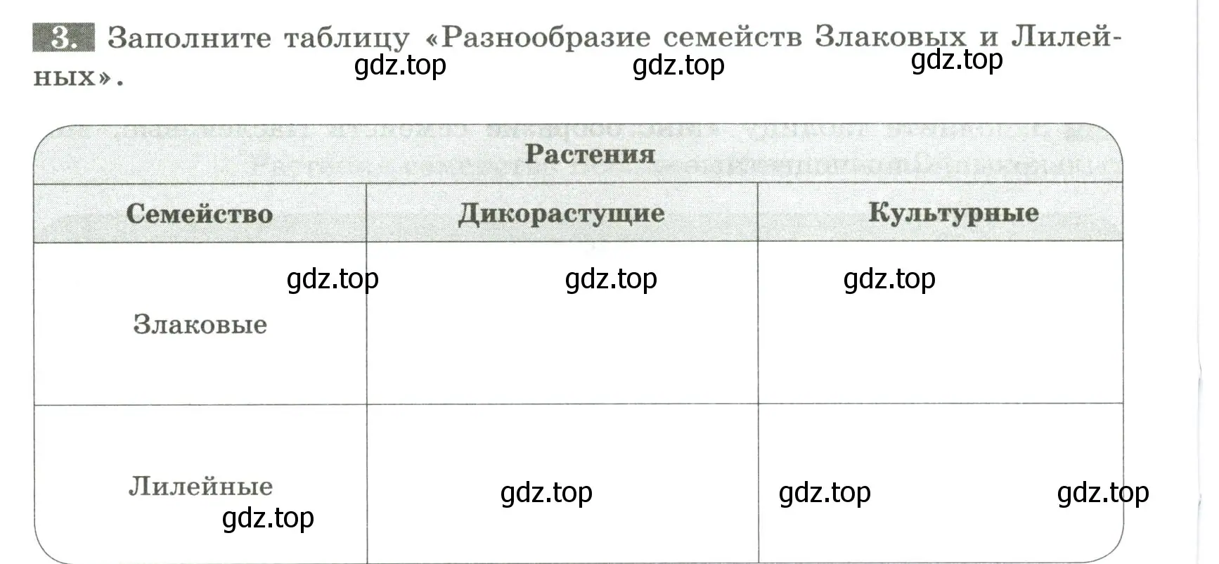 Условие номер 3 (страница 52) гдз по биологии 7 класс Пасечник, Суматохин, рабочая тетрадь