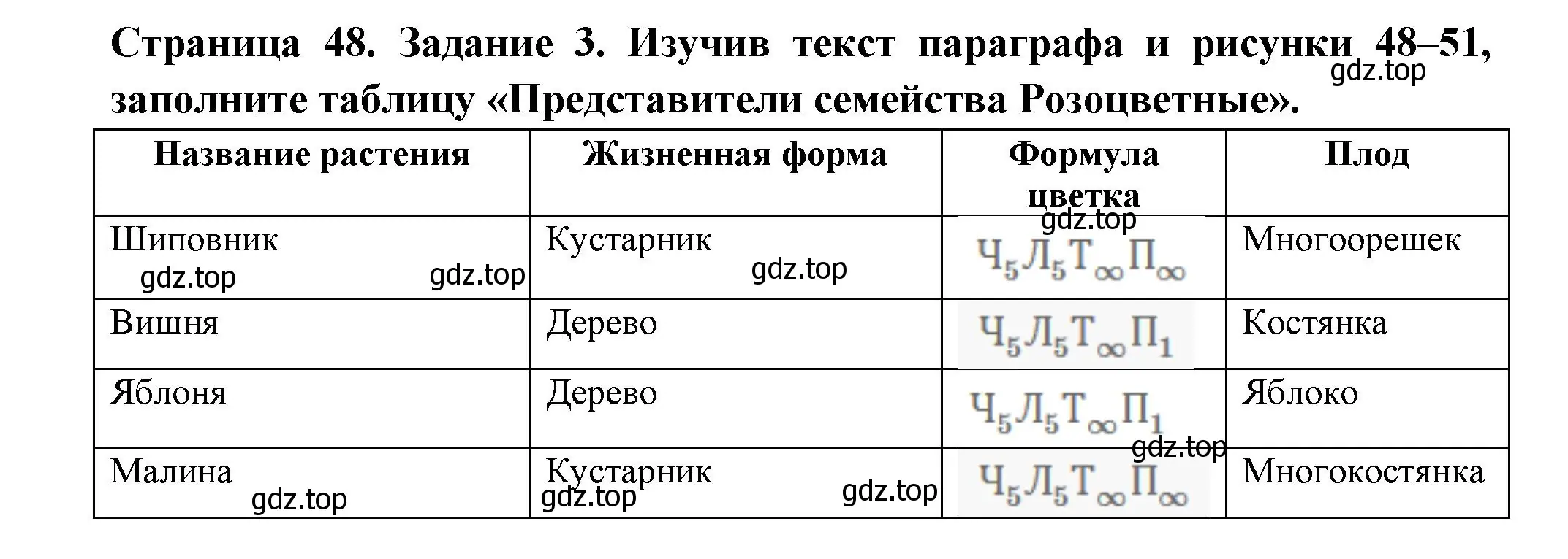 Решение номер 3 (страница 48) гдз по биологии 7 класс Пасечник, Суматохин, рабочая тетрадь