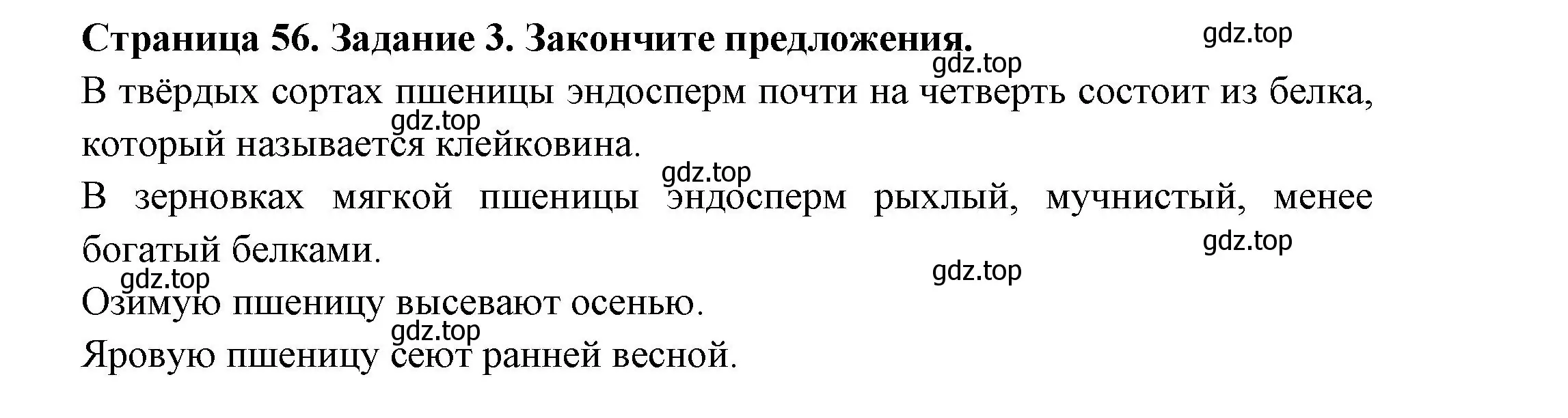 Решение номер 3 (страница 56) гдз по биологии 7 класс Пасечник, Суматохин, рабочая тетрадь