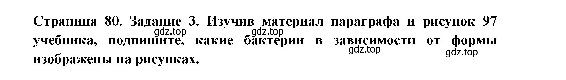 Решение номер 3 (страница 80) гдз по биологии 7 класс Пасечник, Суматохин, рабочая тетрадь