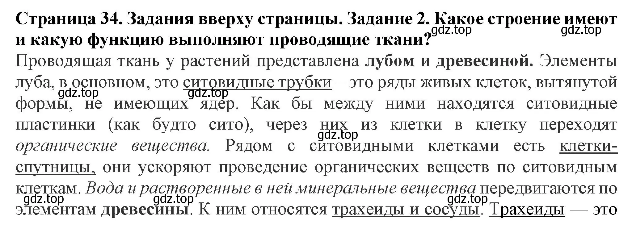 Решение номер 2 (страница 34) гдз по биологии 7 класс Пасечник, Суматохин, учебник