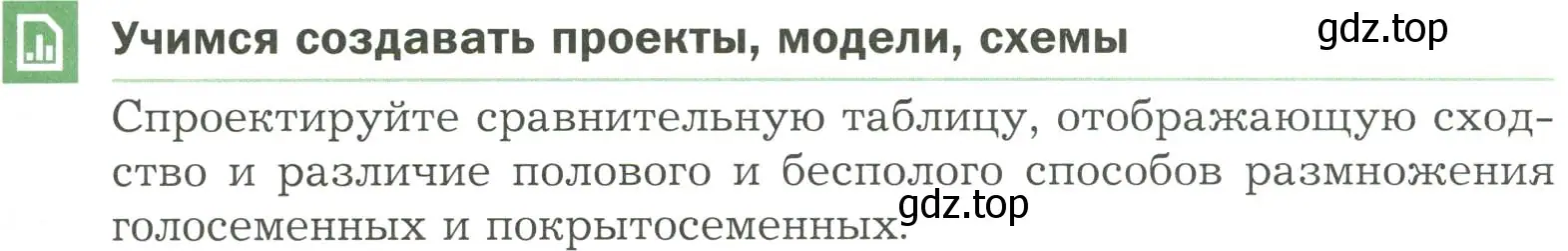 Условие  Учимся создавать проекты, модели, схемы (страница 99) гдз по биологии 7 класс Пономарева, Корнилова, учебник