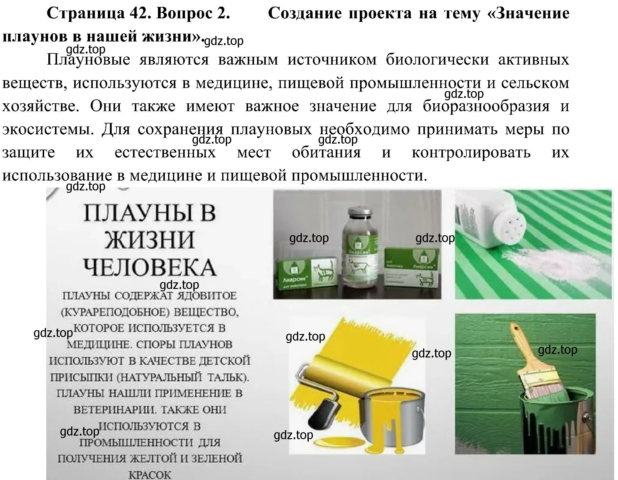 Решение номер 2 (страница 42) гдз по биологии 7 класс Пономарева, Корнилова, учебник