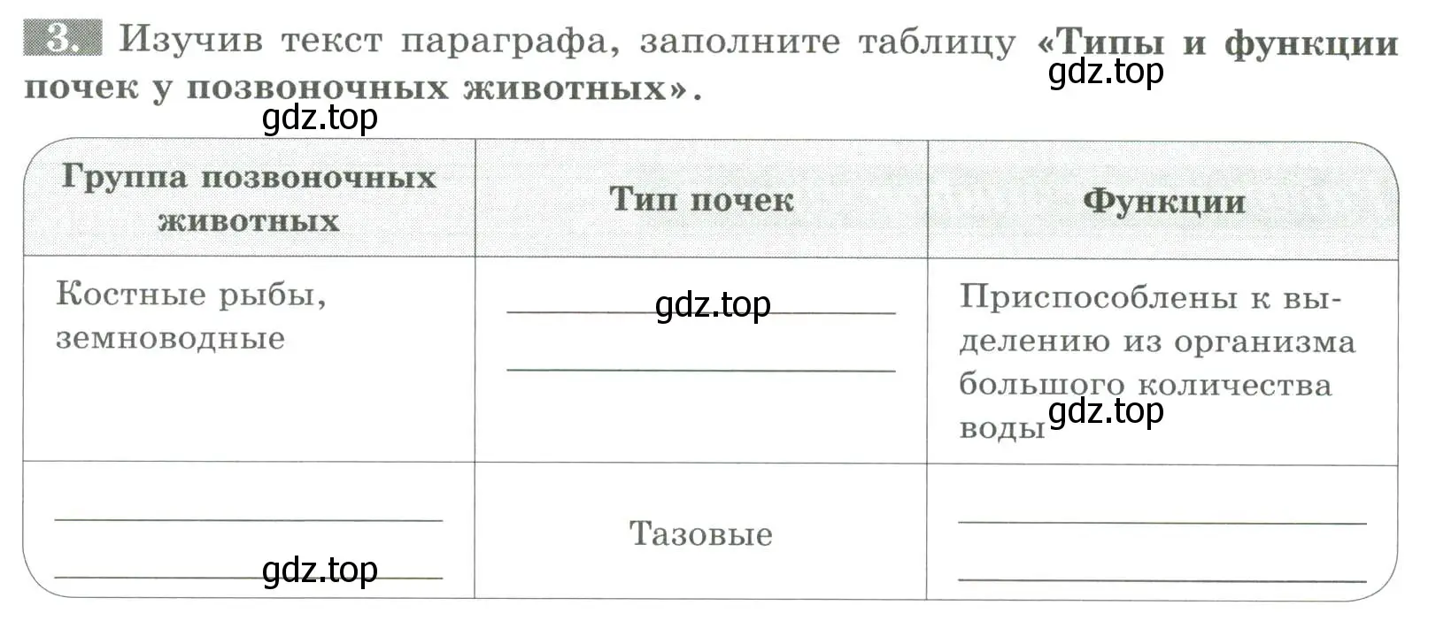 Условие номер 3 (страница 28) гдз по биологии 8 класс Суматохин, Пасечник, рабочая тетрадь