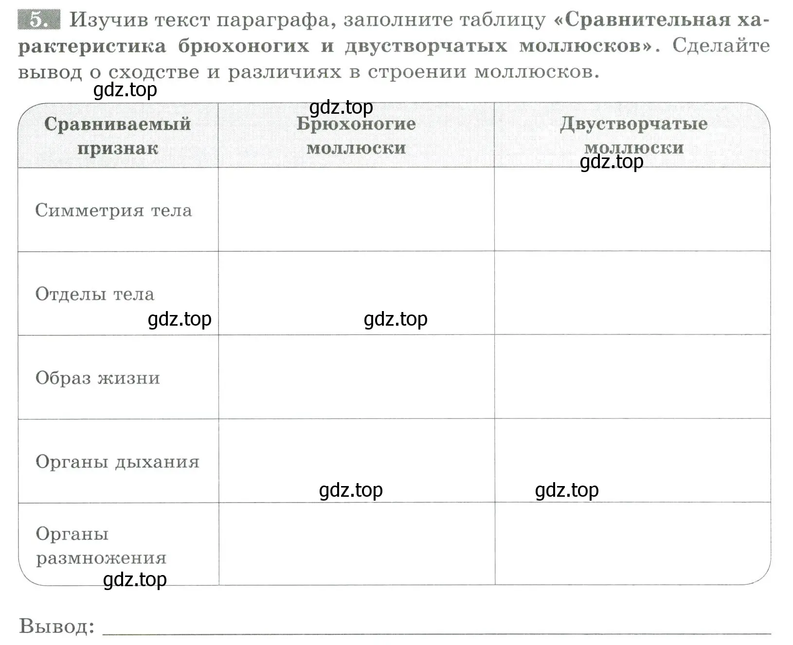 Условие номер 5 (страница 83) гдз по биологии 8 класс Суматохин, Пасечник, рабочая тетрадь