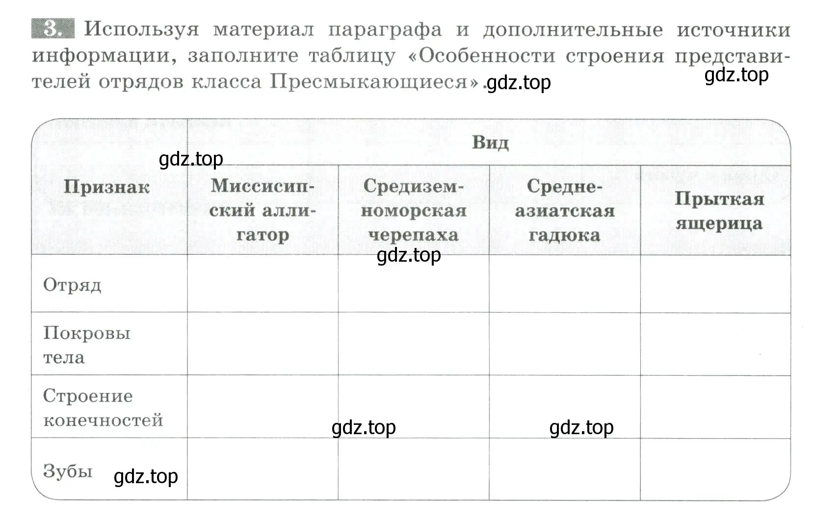 Условие номер 3 (страница 110) гдз по биологии 8 класс Суматохин, Пасечник, рабочая тетрадь