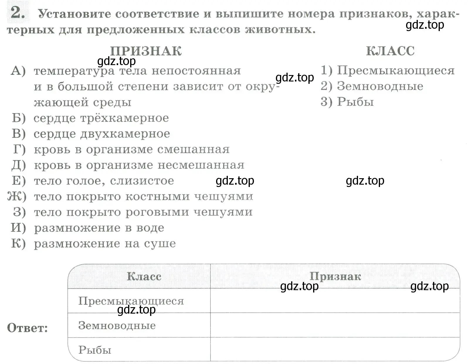 Условие номер 2 (страница 134) гдз по биологии 8 класс Суматохин, Пасечник, рабочая тетрадь