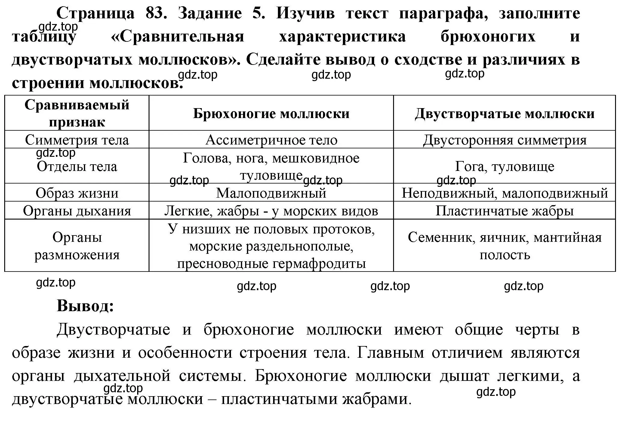 Решение номер 5 (страница 83) гдз по биологии 8 класс Суматохин, Пасечник, рабочая тетрадь