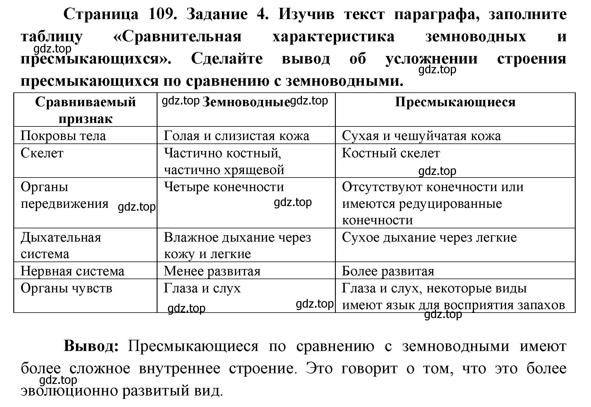 Решение номер 4 (страница 109) гдз по биологии 8 класс Суматохин, Пасечник, рабочая тетрадь