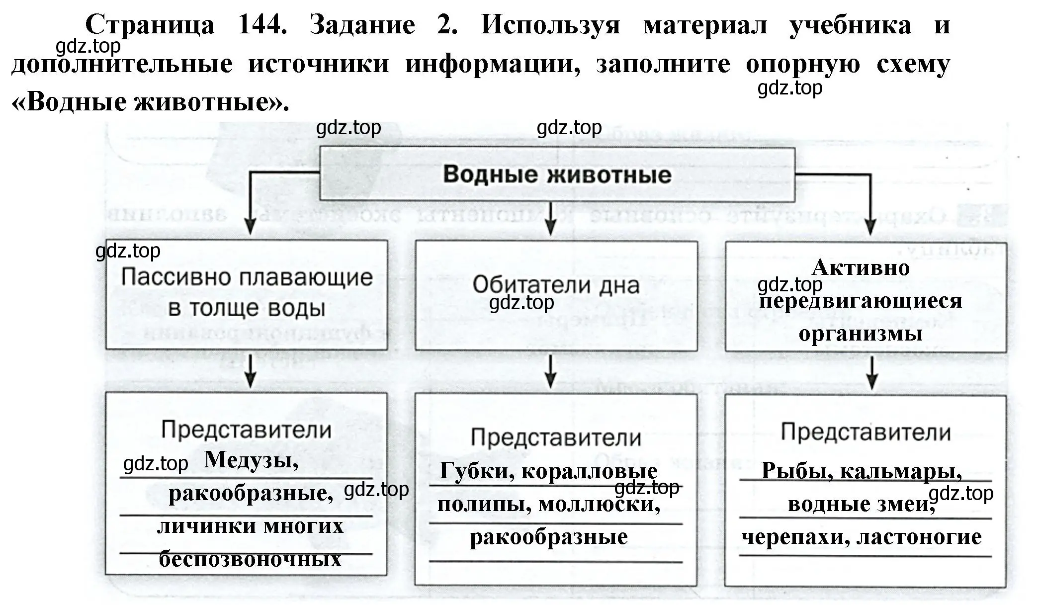 Решение номер 2 (страница 144) гдз по биологии 8 класс Суматохин, Пасечник, рабочая тетрадь