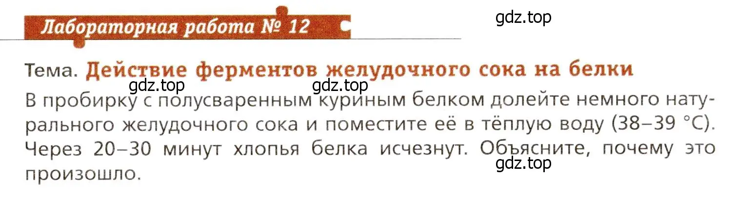 Условие  Лабораторная работа №12 (страница 185) гдз по биологии 8 класс Драгомилов, Маш, учебник