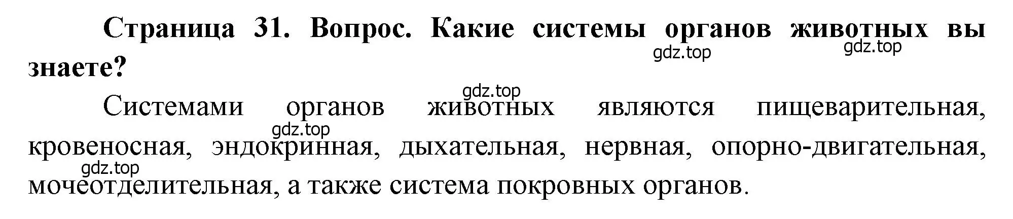 Решение номер 2 (страница 31) гдз по биологии 8 класс Драгомилов, Маш, учебник