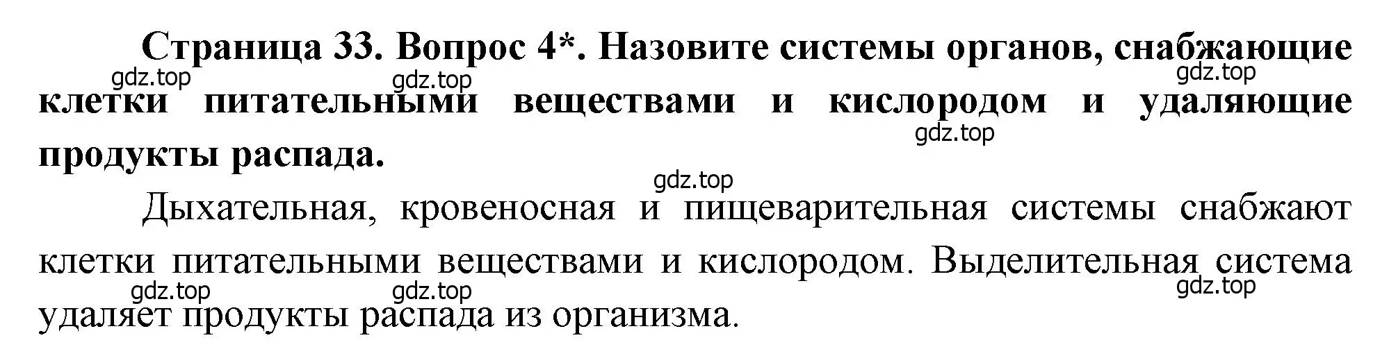 Решение номер 4 (страница 33) гдз по биологии 8 класс Драгомилов, Маш, учебник