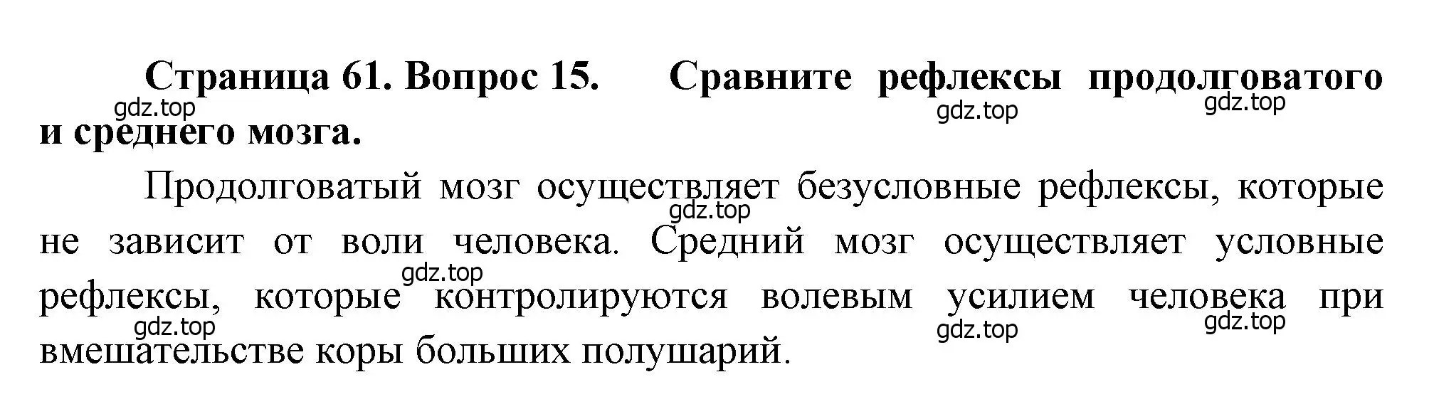 Решение номер 15 (страница 61) гдз по биологии 8 класс Драгомилов, Маш, учебник