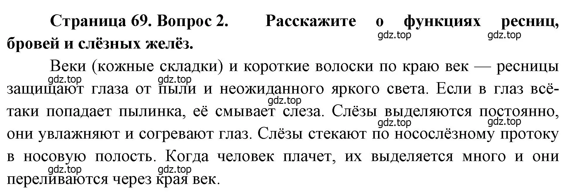 Решение номер 2 (страница 69) гдз по биологии 8 класс Драгомилов, Маш, учебник