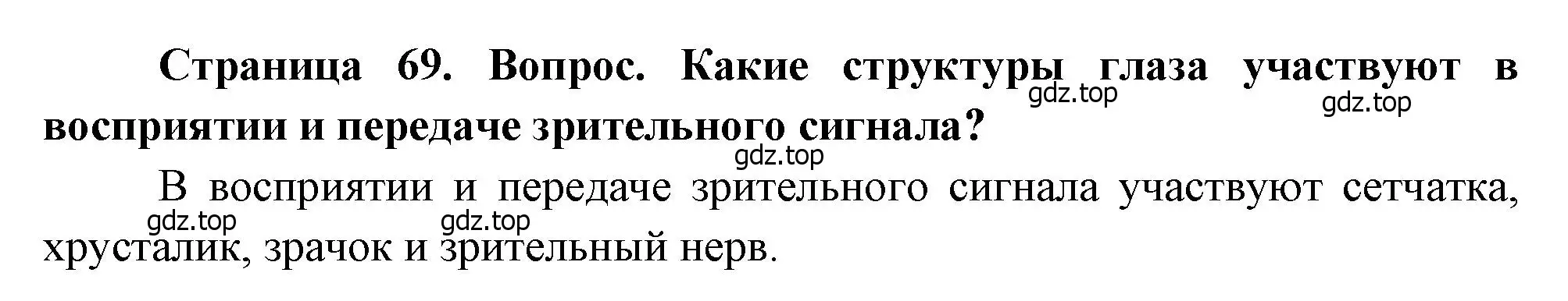 Решение номер 2 (страница 69) гдз по биологии 8 класс Драгомилов, Маш, учебник