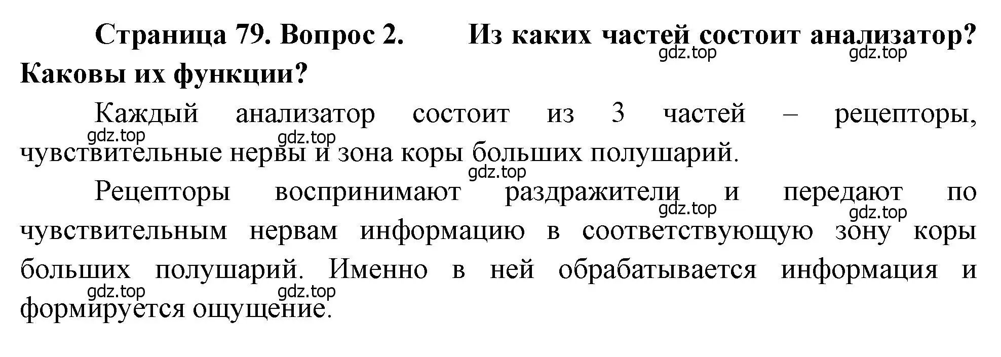 Решение номер 2 (страница 79) гдз по биологии 8 класс Драгомилов, Маш, учебник