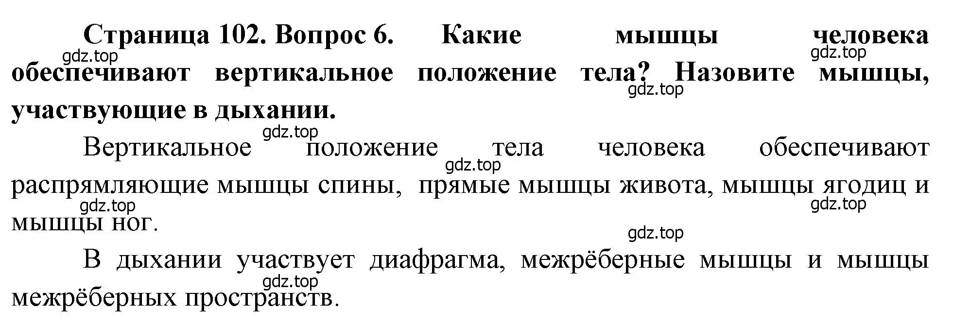 Решение номер 6 (страница 102) гдз по биологии 8 класс Драгомилов, Маш, учебник