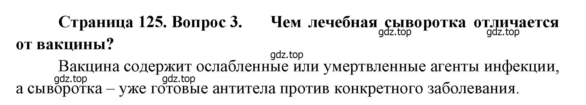 Решение номер 3 (страница 125) гдз по биологии 8 класс Драгомилов, Маш, учебник