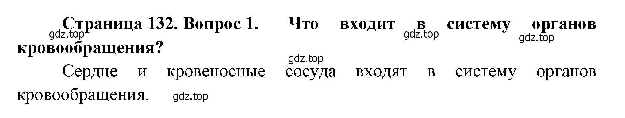 Решение номер 1 (страница 132) гдз по биологии 8 класс Драгомилов, Маш, учебник