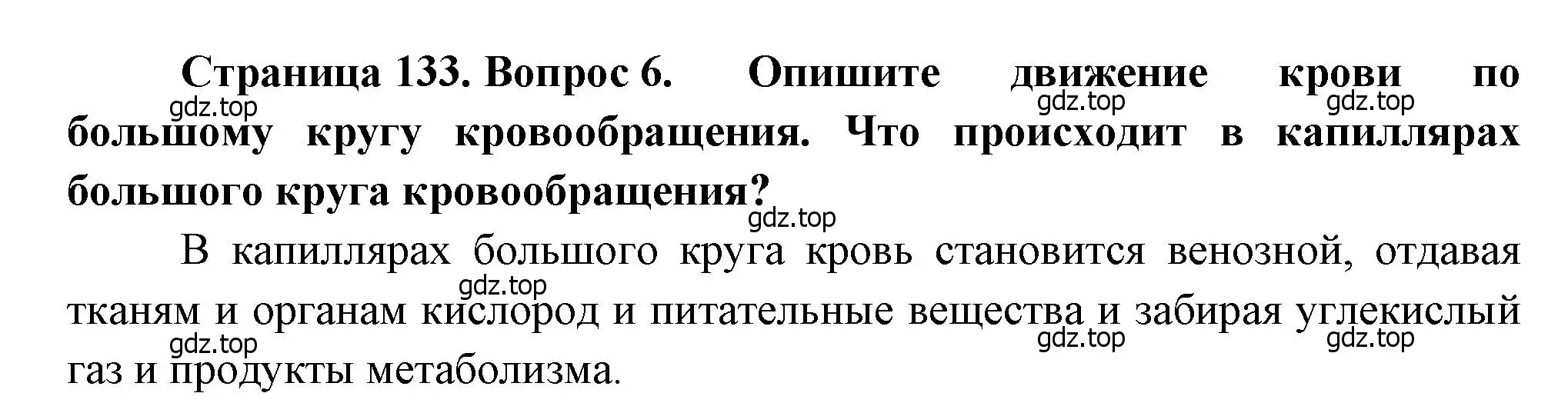 Решение номер 6 (страница 133) гдз по биологии 8 класс Драгомилов, Маш, учебник