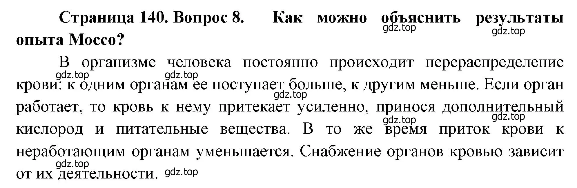 Решение номер 8 (страница 140) гдз по биологии 8 класс Драгомилов, Маш, учебник