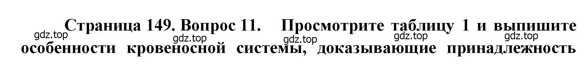 Решение номер 11 (страница 149) гдз по биологии 8 класс Драгомилов, Маш, учебник