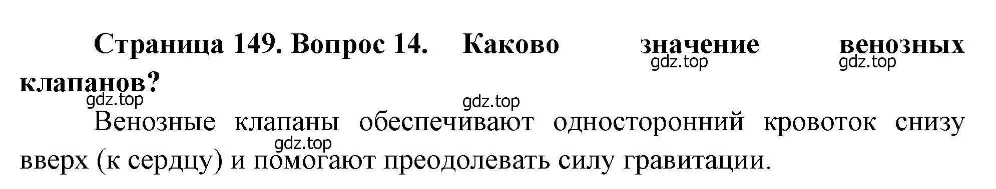 Решение номер 14 (страница 149) гдз по биологии 8 класс Драгомилов, Маш, учебник