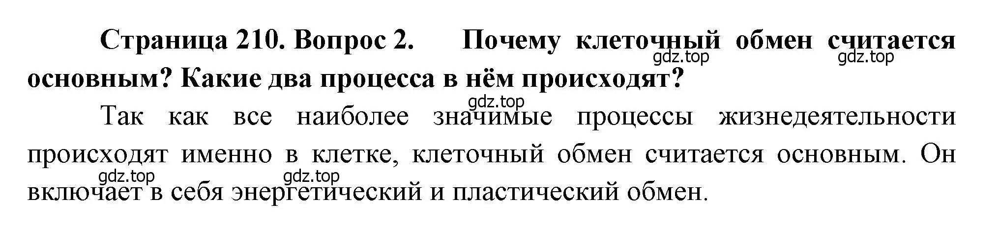 Решение номер 2 (страница 210) гдз по биологии 8 класс Драгомилов, Маш, учебник