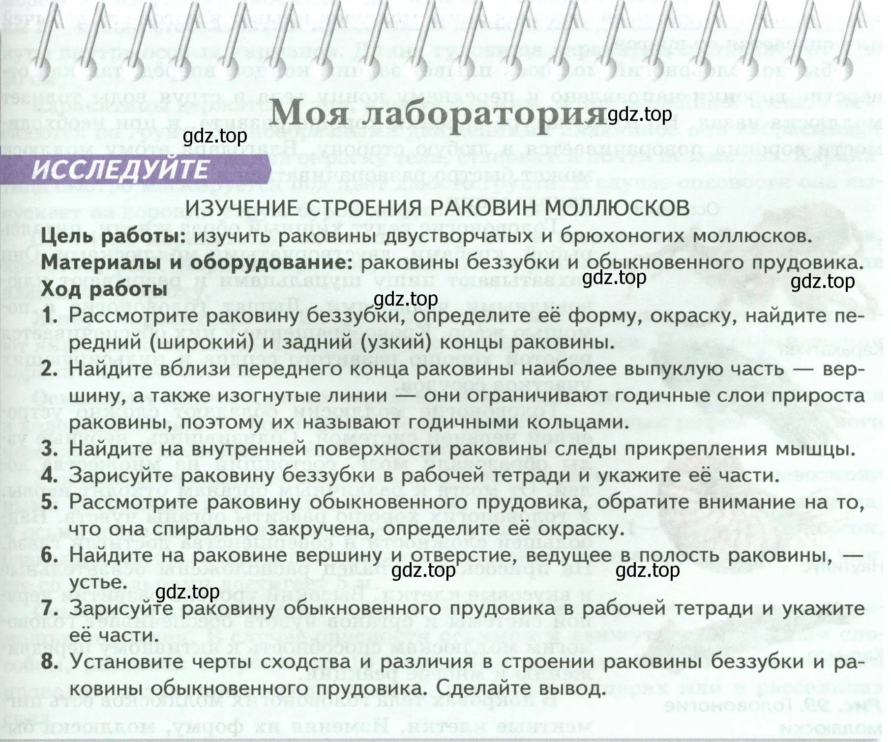 Условие номер Моя лаборатория (страница 131) гдз по биологии 8 класс Пасечник, Суматохин, учебник