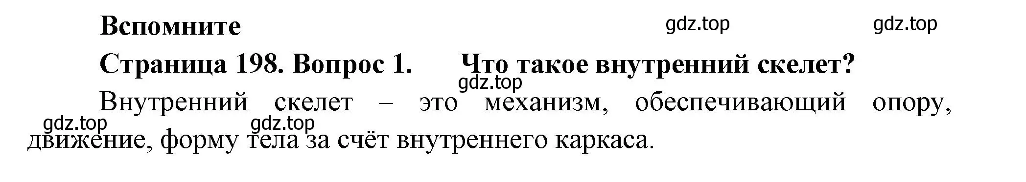 Решение номер 1 (страница 198) гдз по биологии 8 класс Пасечник, Суматохин, учебник