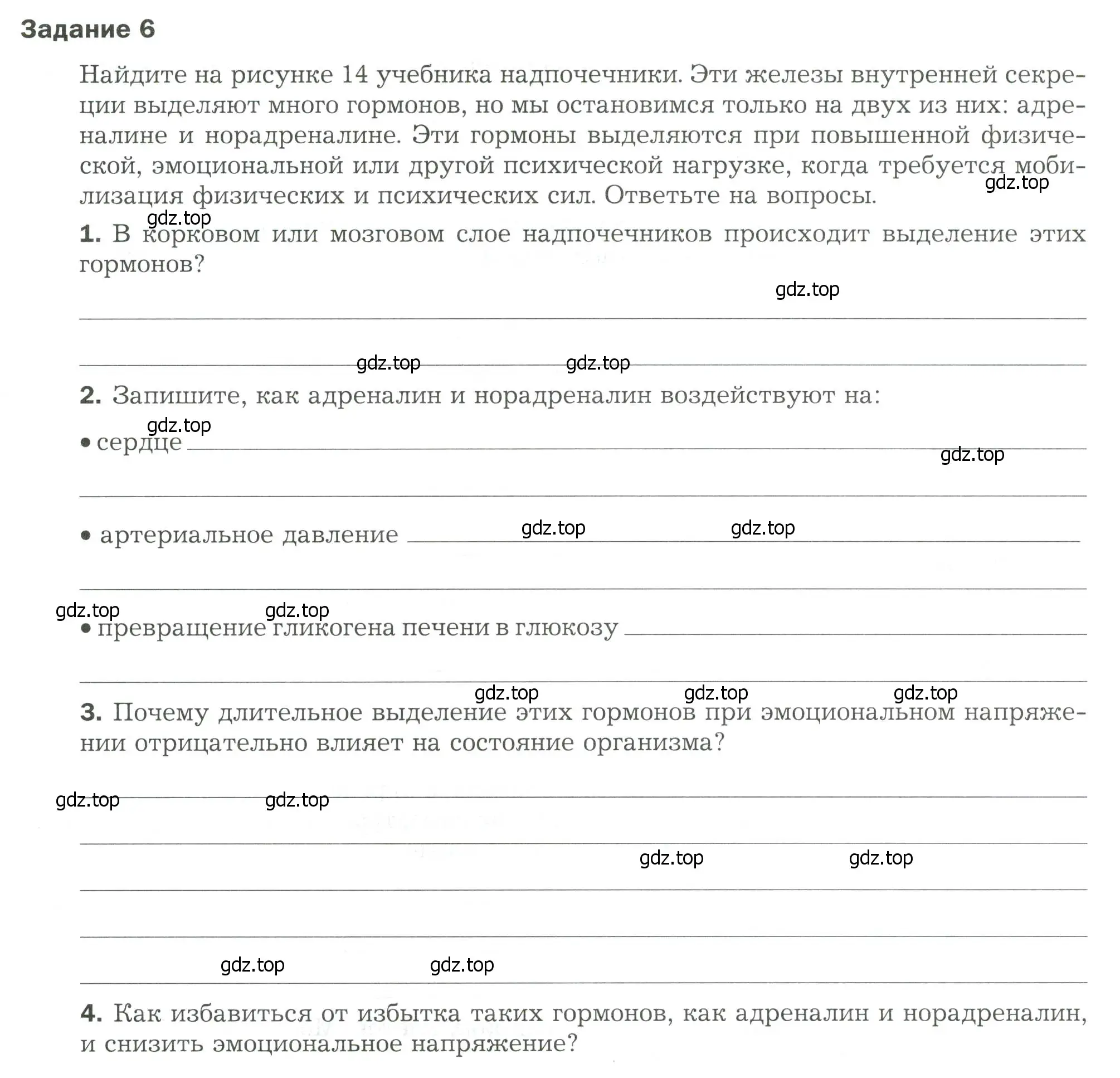 Условие  Задание 6 (страница 24) гдз по биологии 9 класс Драгомилов, Маш, рабочая тетрадь 1 часть