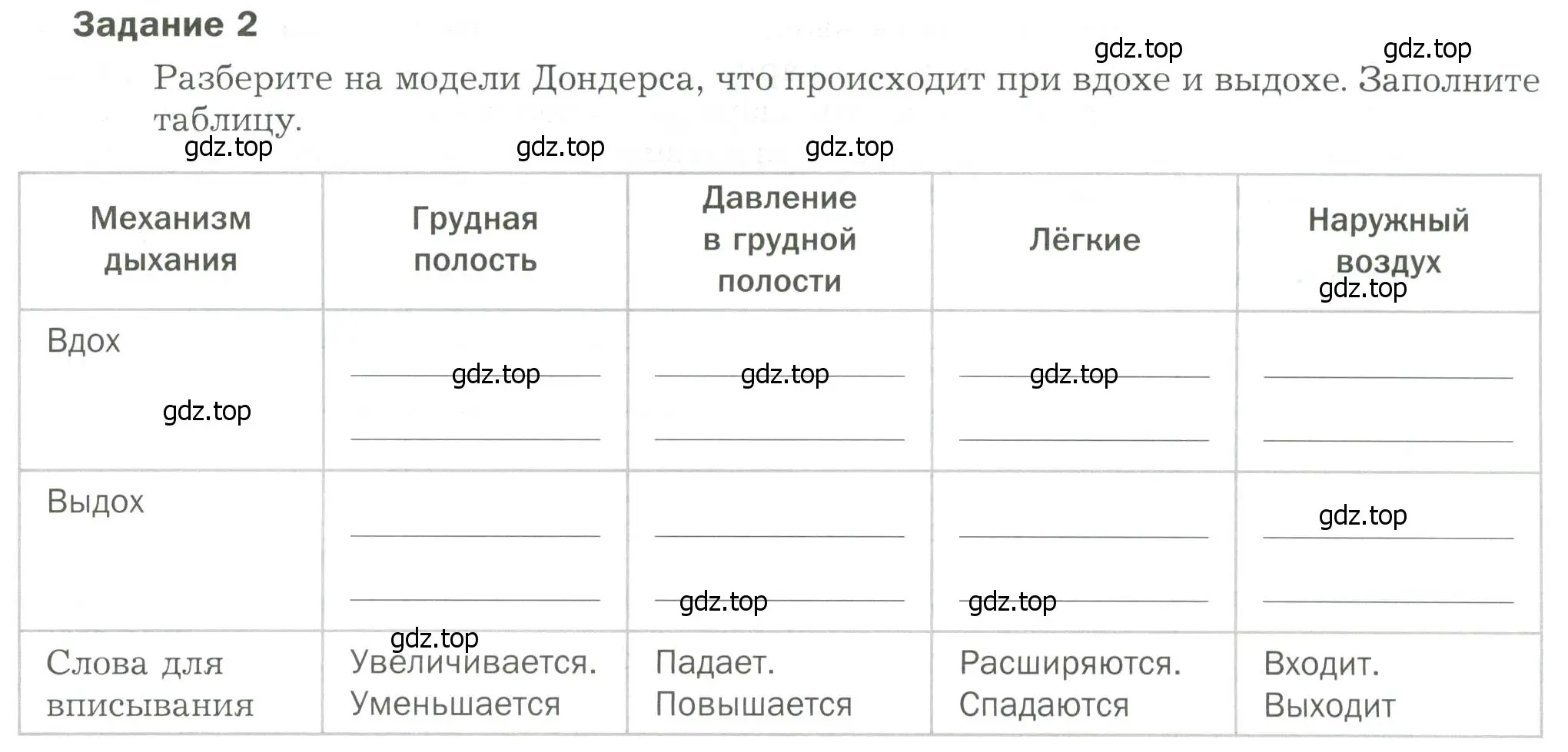 Условие  Задание 2 (страница 7) гдз по биологии 9 класс Драгомилов, Маш, рабочая тетрадь 2 часть