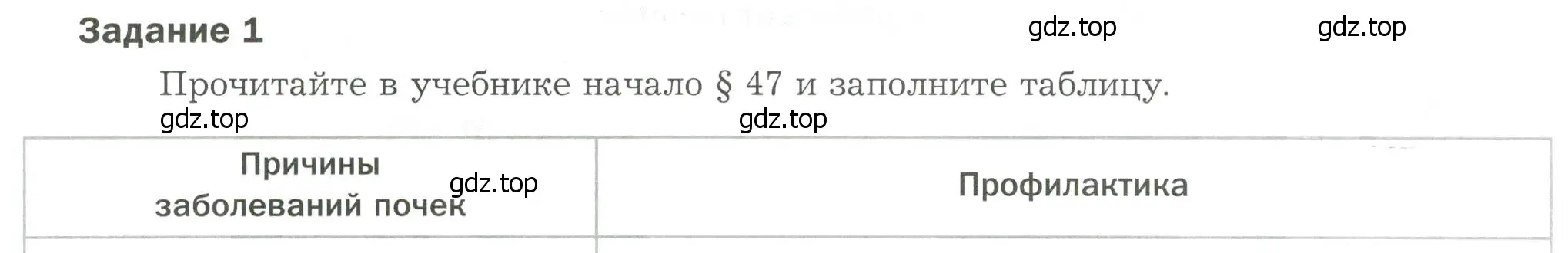 Условие  Задание 1 (страница 46) гдз по биологии 9 класс Драгомилов, Маш, рабочая тетрадь 2 часть