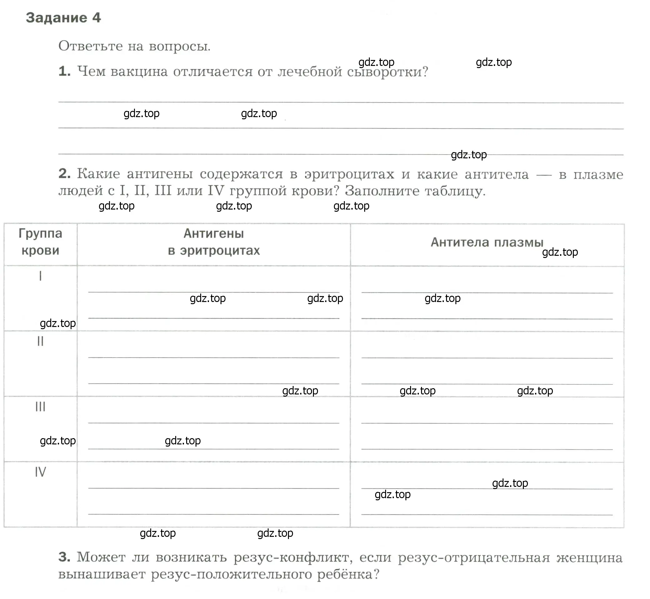 Условие  Задание 4 (страница 93) гдз по биологии 9 класс Драгомилов, Маш, рабочая тетрадь 2 часть