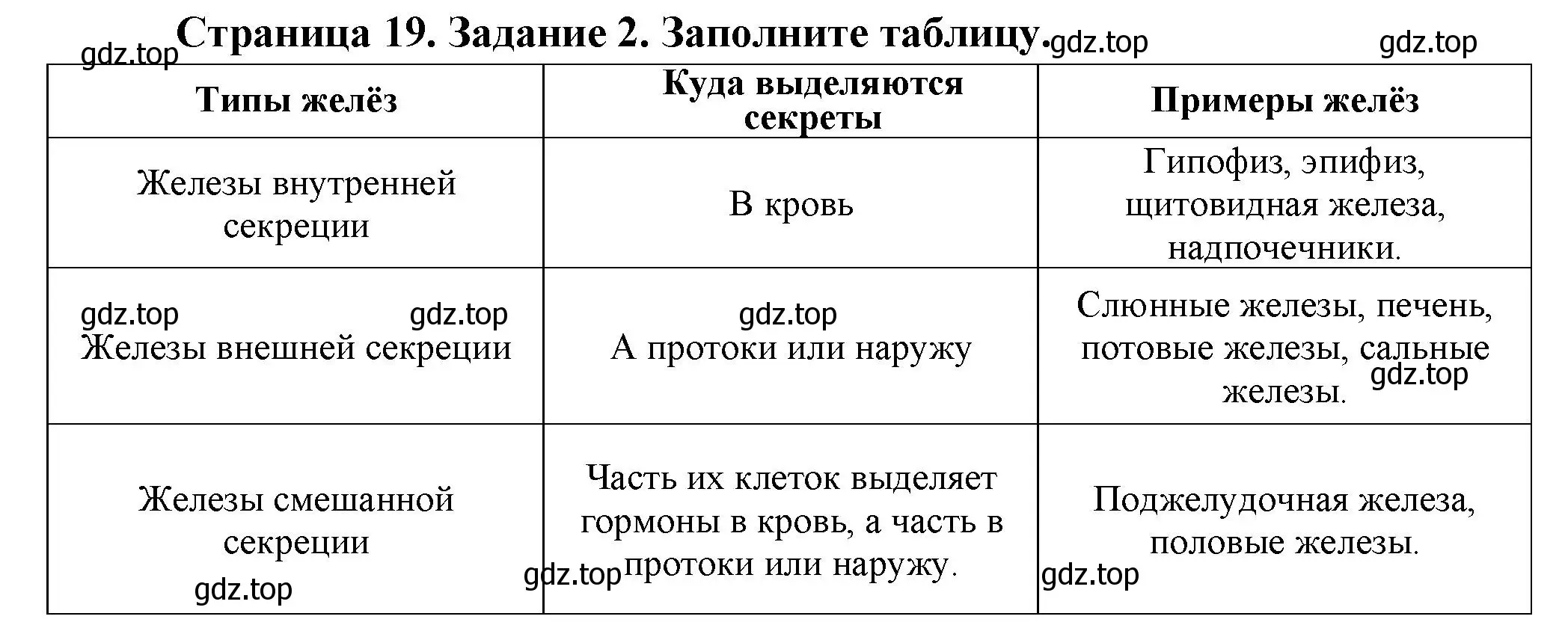 Решение  Задание 2 (страница 19) гдз по биологии 9 класс Драгомилов, Маш, рабочая тетрадь 1 часть