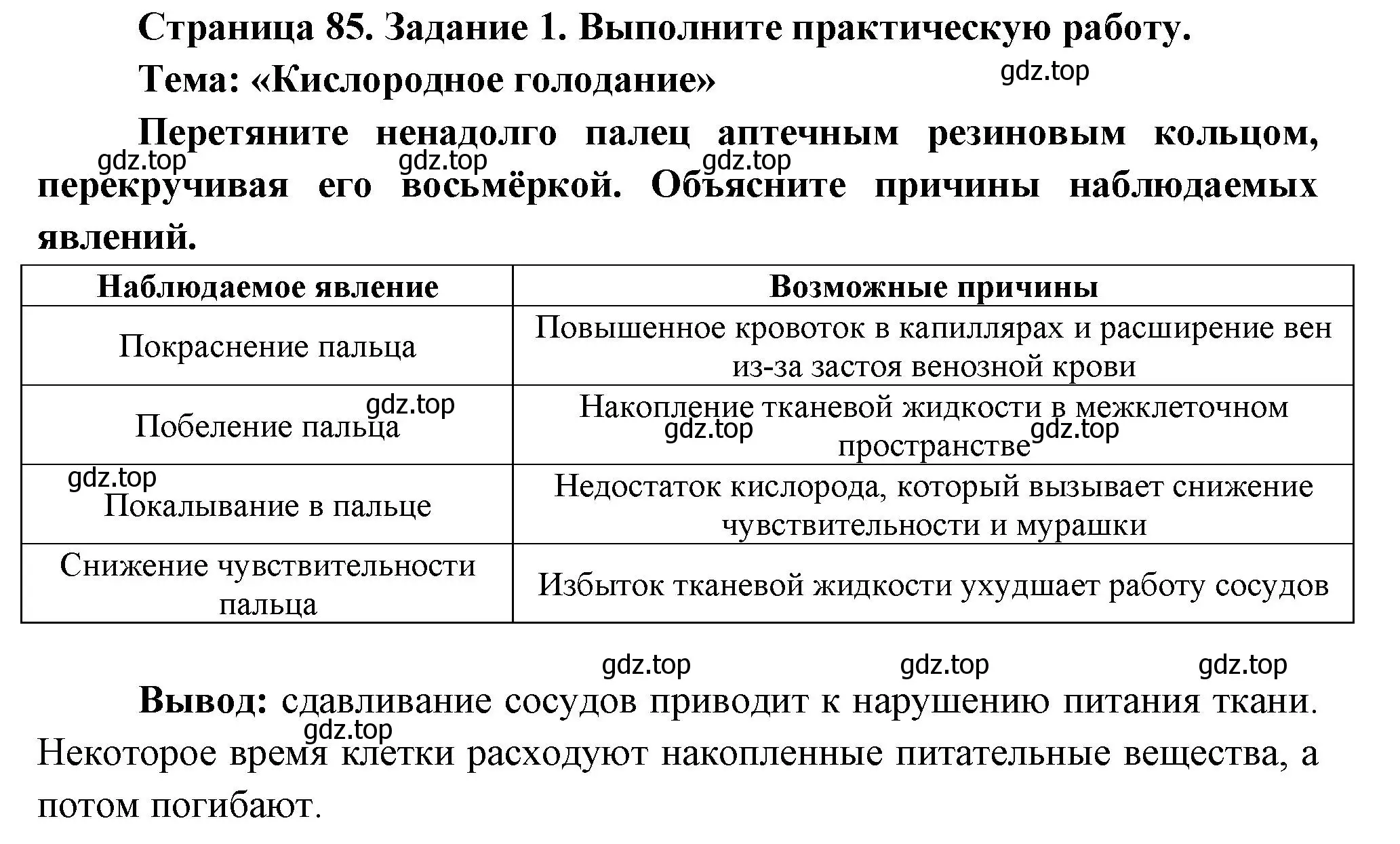 Решение  Задание 1 (страница 85) гдз по биологии 9 класс Драгомилов, Маш, рабочая тетрадь 1 часть