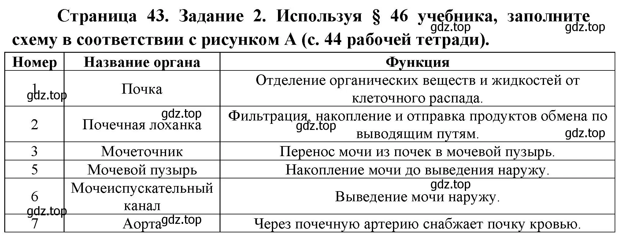 Решение  Задание 2 (страница 43) гдз по биологии 9 класс Драгомилов, Маш, рабочая тетрадь 2 часть