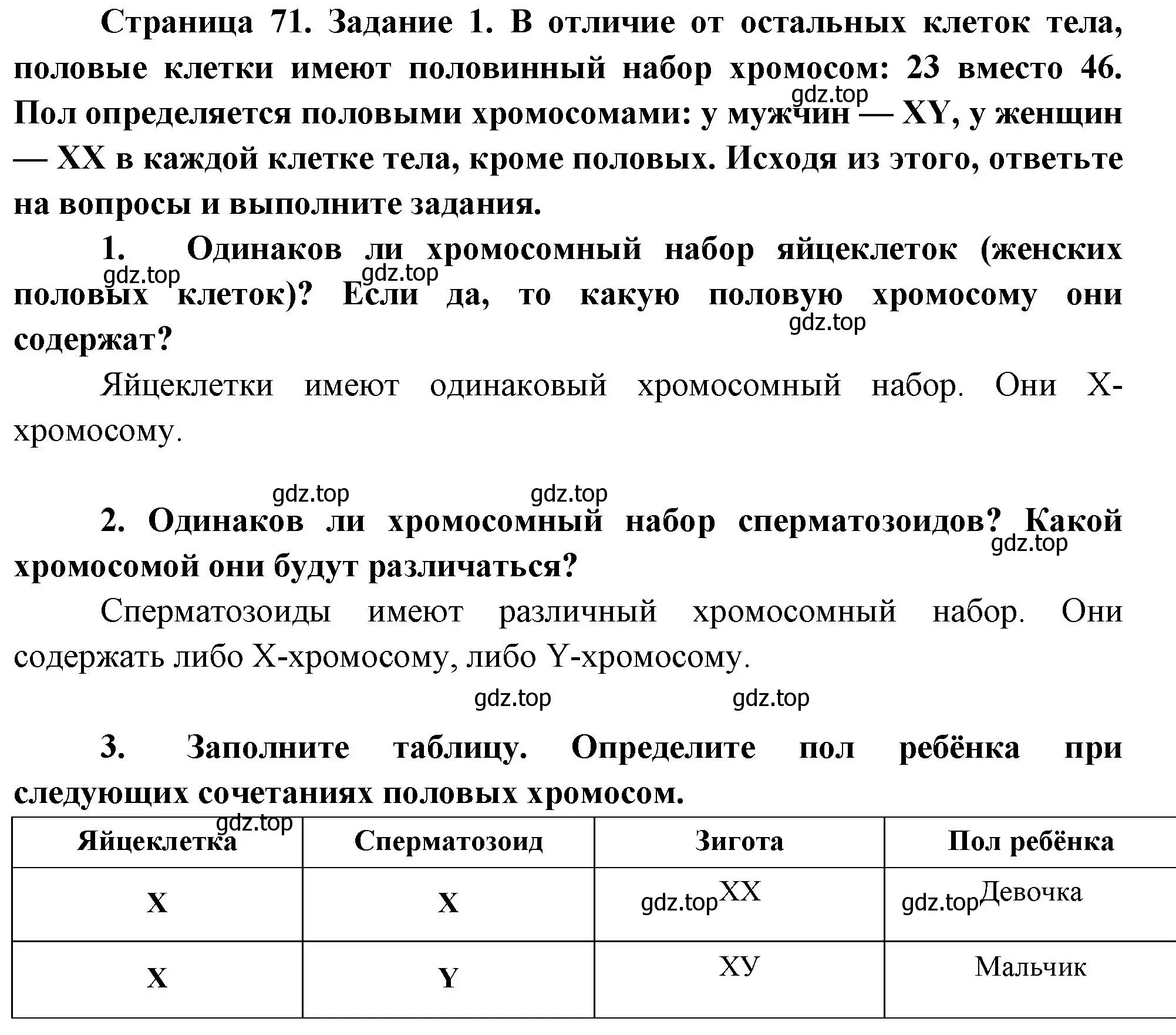 Решение  Задание 1 (страница 71) гдз по биологии 9 класс Драгомилов, Маш, рабочая тетрадь 2 часть