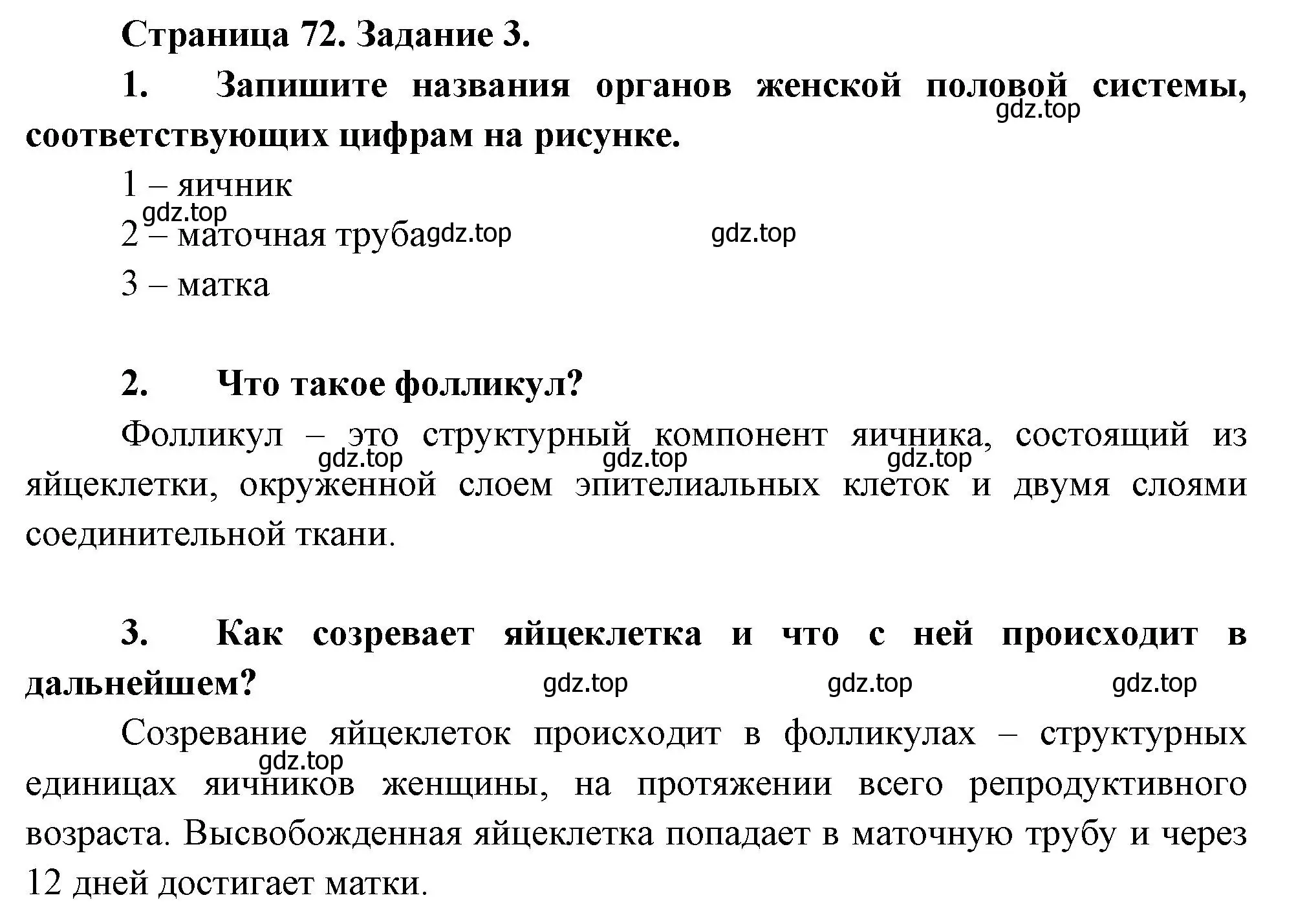 Решение  Задание 3 (страница 72) гдз по биологии 9 класс Драгомилов, Маш, рабочая тетрадь 2 часть