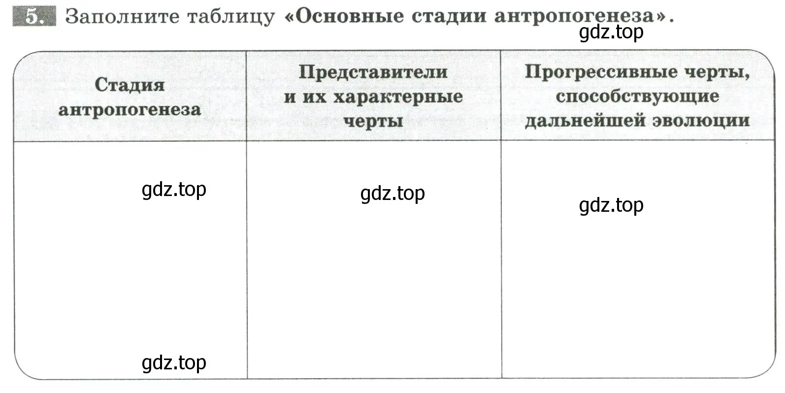 Условие номер 5 (страница 8) гдз по биологии 9 класс Пасечник, Швецов, рабочая тетрадь