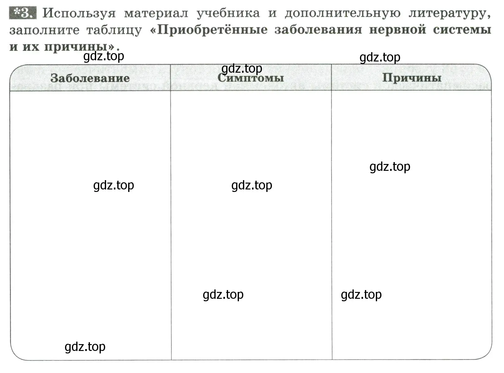 Условие номер 3 (страница 34) гдз по биологии 9 класс Пасечник, Швецов, рабочая тетрадь