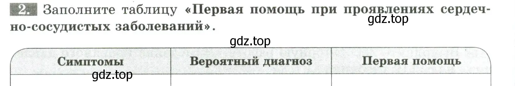 Условие номер 2 (страница 70) гдз по биологии 9 класс Пасечник, Швецов, рабочая тетрадь